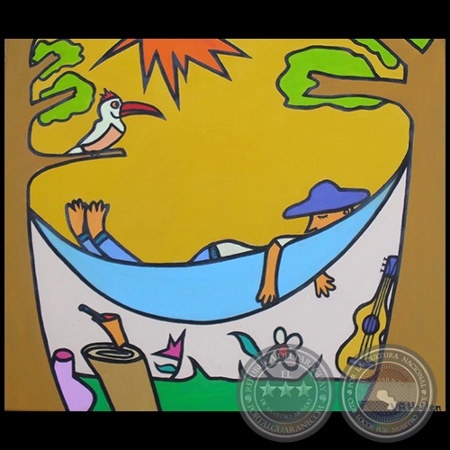 Hamaca Paraguaya - Pintura de Virginia Rojas Holden - Año: 2013